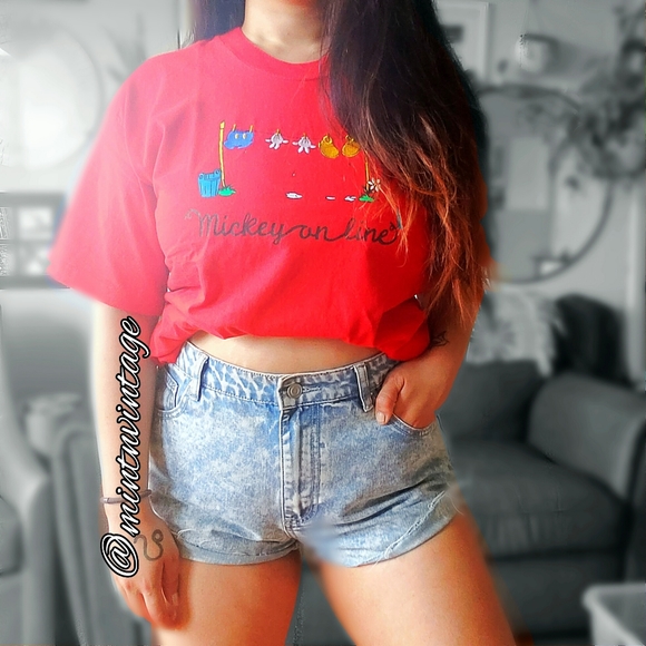 VINTAGE • Mickey mouse single stitch shirt - Picture 4 of 12